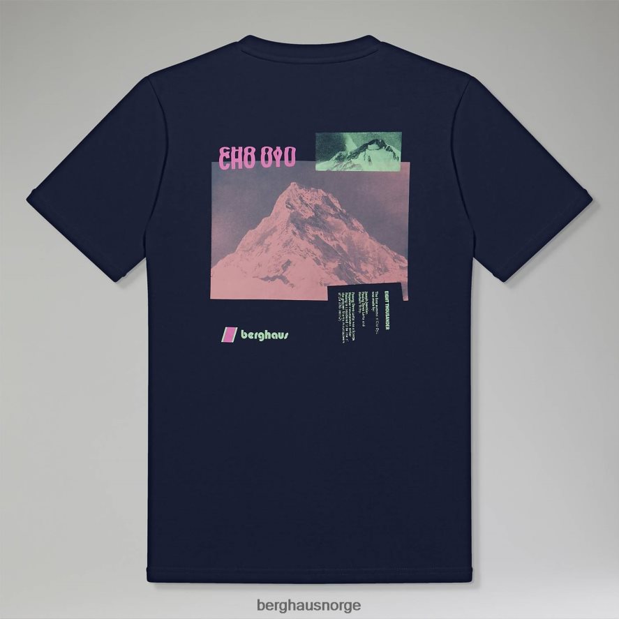 cho zine kortermede t-skjorter Berghaus kvinner mørke blå F262D6493 klær