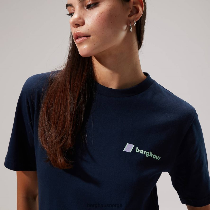 cho zine kortermede t-skjorter Berghaus kvinner mørke blå F262D6493 klær