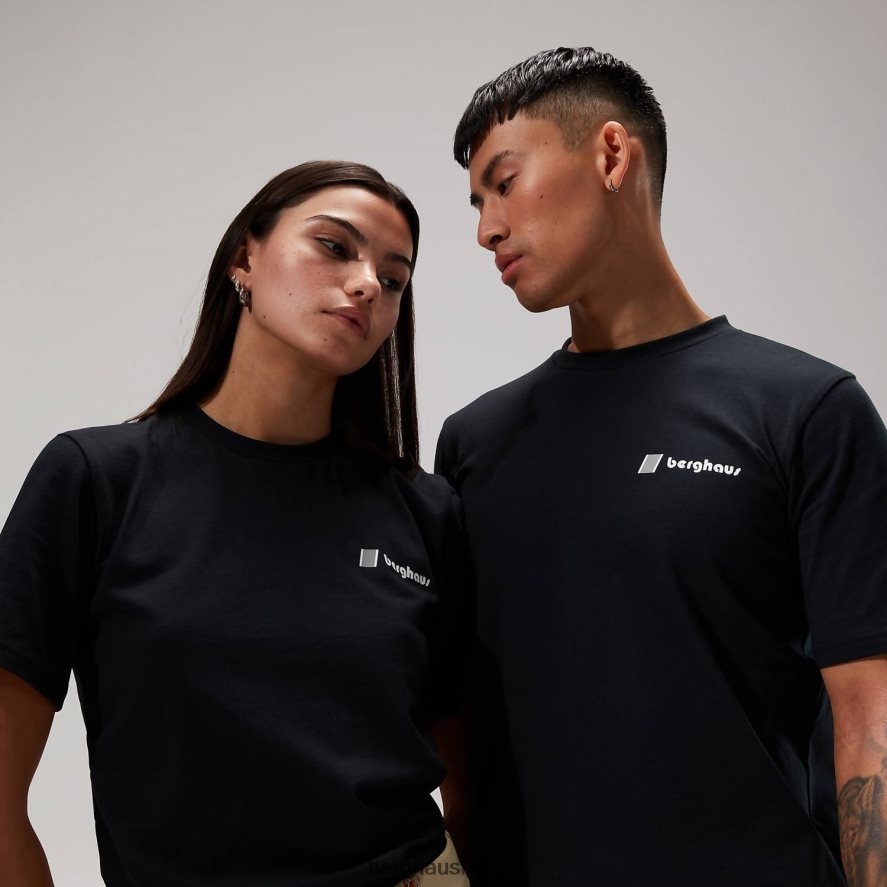 cho zine kortermede t-skjorter Berghaus kvinner svart F262D6491 klær
