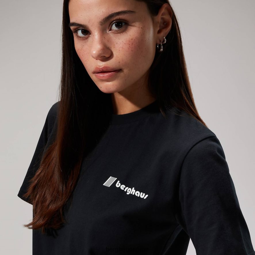 cho zine kortermede t-skjorter Berghaus kvinner svart F262D6491 klær