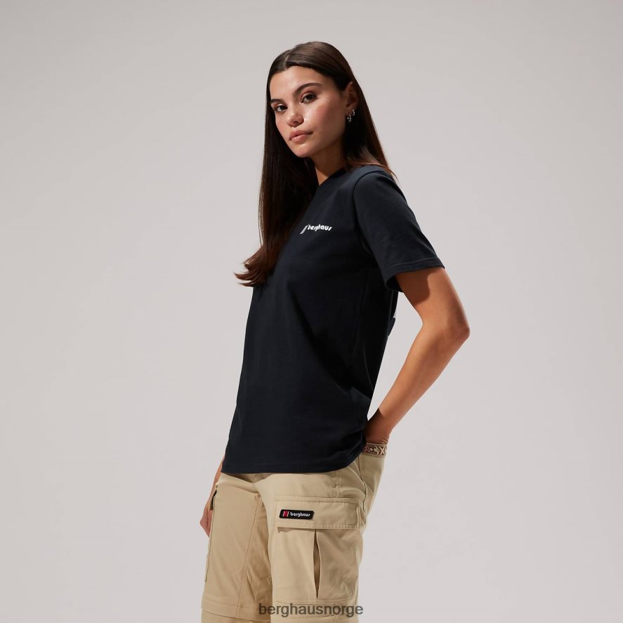 cho zine kortermede t-skjorter Berghaus kvinner svart F262D6491 klær