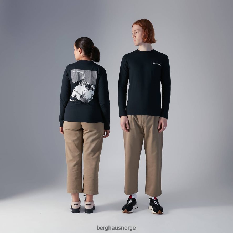 kanchenjunga statiske langermede t-skjorter Berghaus kvinner svart F262D6492 klær