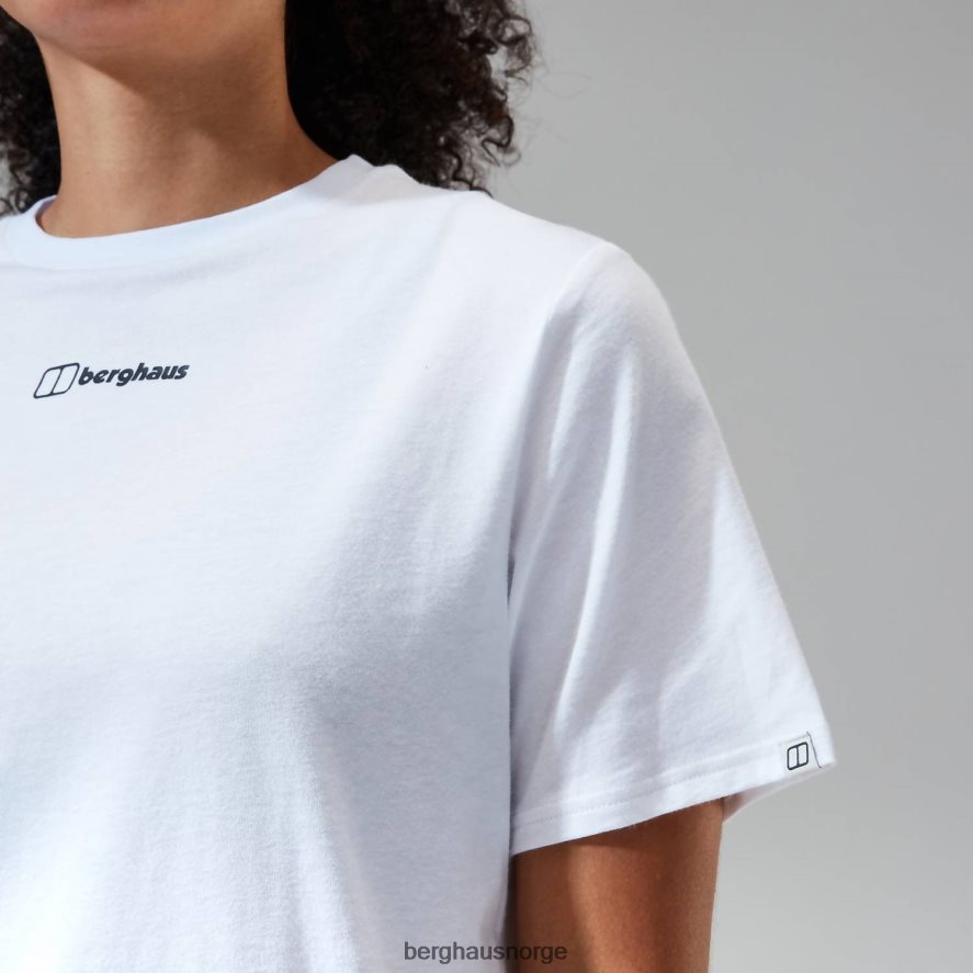 kjæreste buttermere kortermet t-skjorte Berghaus kvinner hvit F262D6470 klær