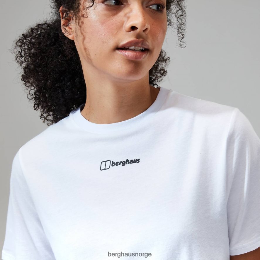 kjæreste buttermere kortermet t-skjorte Berghaus kvinner hvit F262D6470 klær