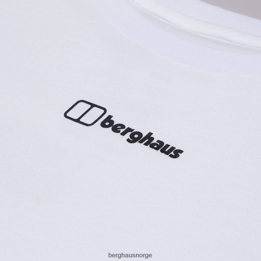 kjæreste buttermere kortermet t-skjorte Berghaus kvinner hvit F262D6470 klær