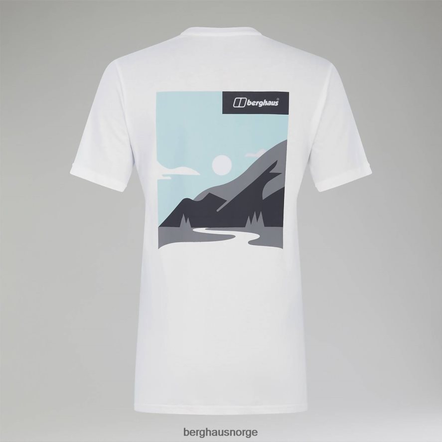 kjæreste buttermere kortermet t-skjorte Berghaus kvinner hvit F262D6470 klær