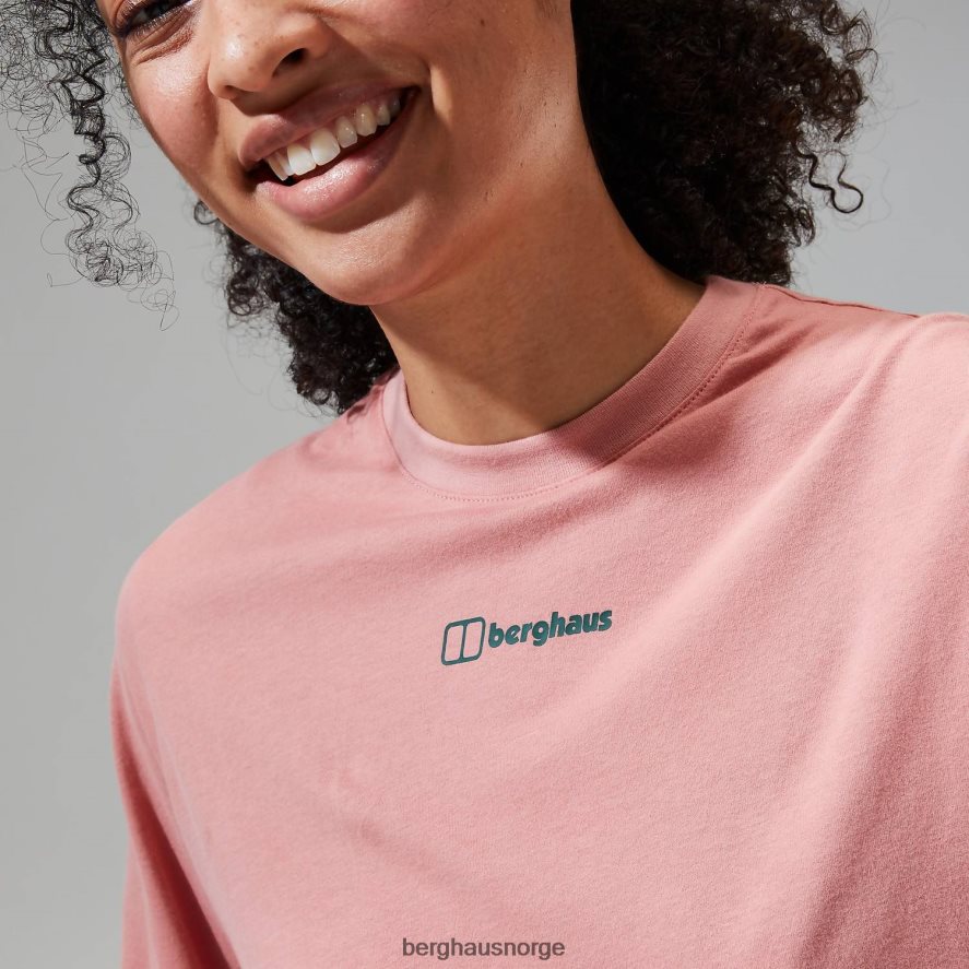 kjæreste buttermere kortermet t-skjorte Berghaus kvinner rosa F262D6471 klær