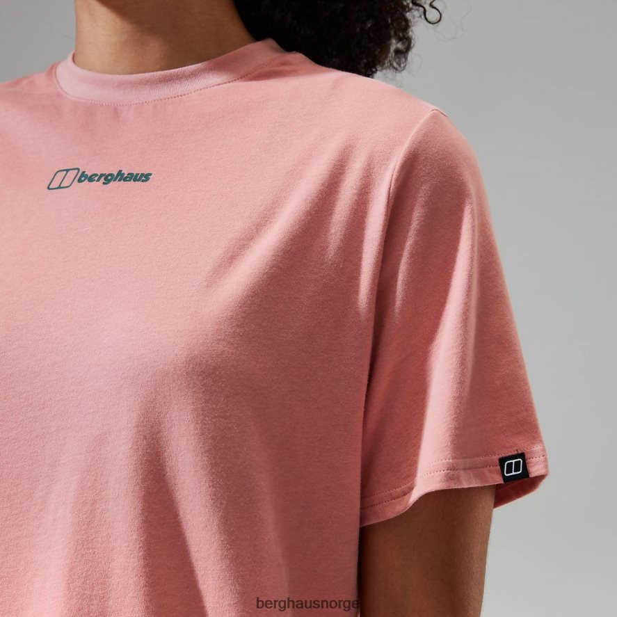 kjæreste buttermere kortermet t-skjorte Berghaus kvinner rosa F262D6471 klær