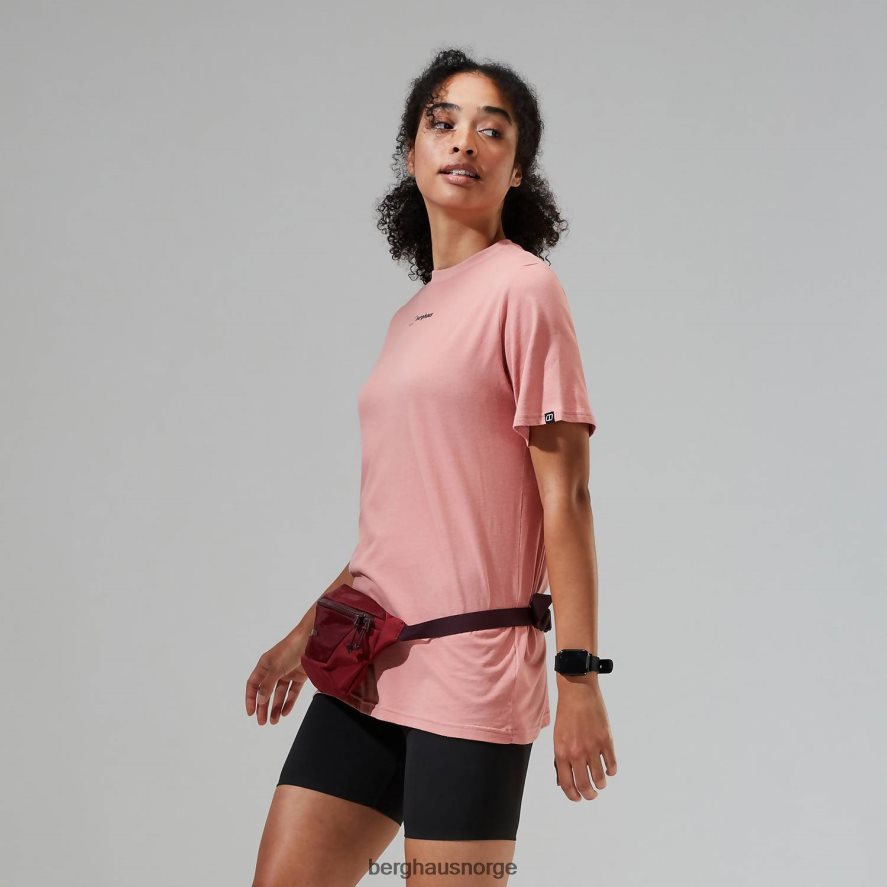 kjæreste buttermere kortermet t-skjorte Berghaus kvinner rosa F262D6471 klær