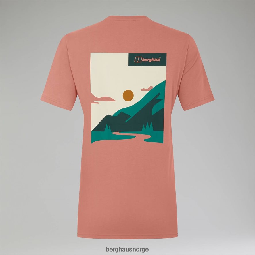 kjæreste buttermere kortermet t-skjorte Berghaus kvinner rosa F262D6471 klær