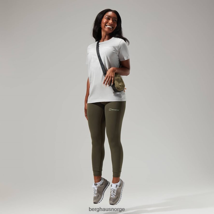 lineær landskap kortermet t-skjorte Berghaus kvinner lysegrå F262D6481 klær