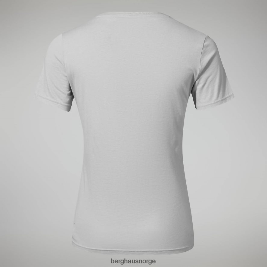 lineær landskap kortermet t-skjorte Berghaus kvinner lysegrå F262D6481 klær
