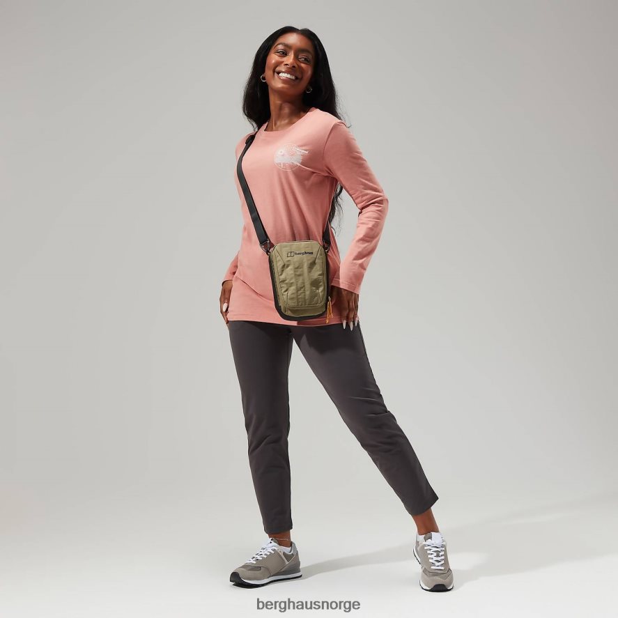lineær landskap langermet t-skjorte Berghaus kvinner rosa F262D6483 klær