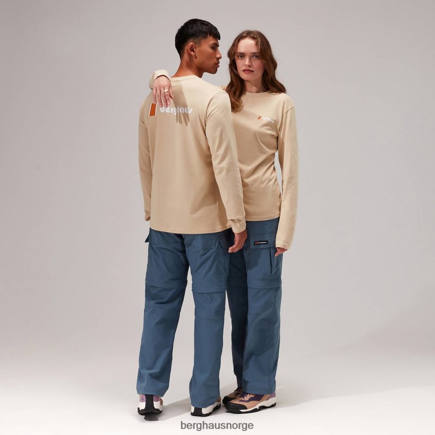 orginal heritage f&b logo langermet t-skjorte Berghaus kvinner naturlig F262D6497 klær