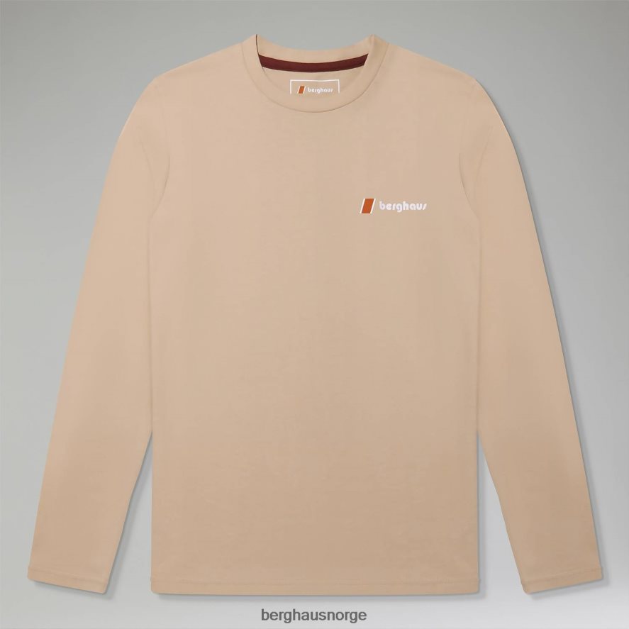 orginal heritage f&b logo langermet t-skjorte Berghaus kvinner naturlig F262D6497 klær
