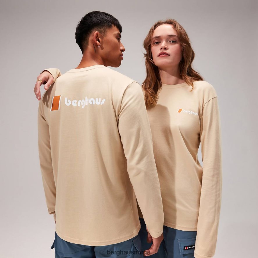 orginal heritage f&b logo langermet t-skjorte Berghaus kvinner naturlig F262D6497 klær