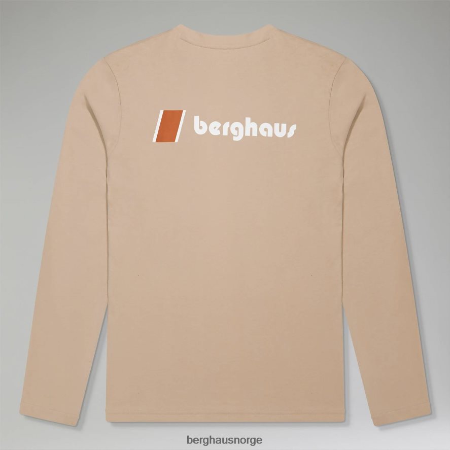 orginal heritage f&b logo langermet t-skjorte Berghaus kvinner naturlig F262D6497 klær