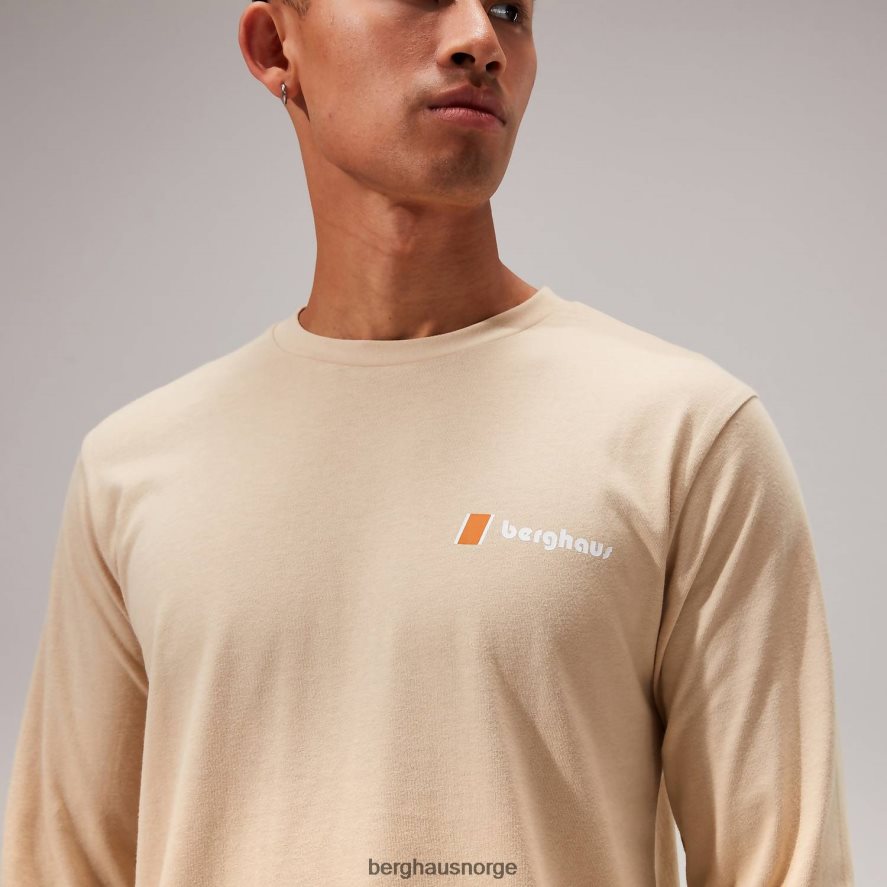 orginal heritage f&b logo langermet t-skjorte Berghaus kvinner naturlig F262D6497 klær