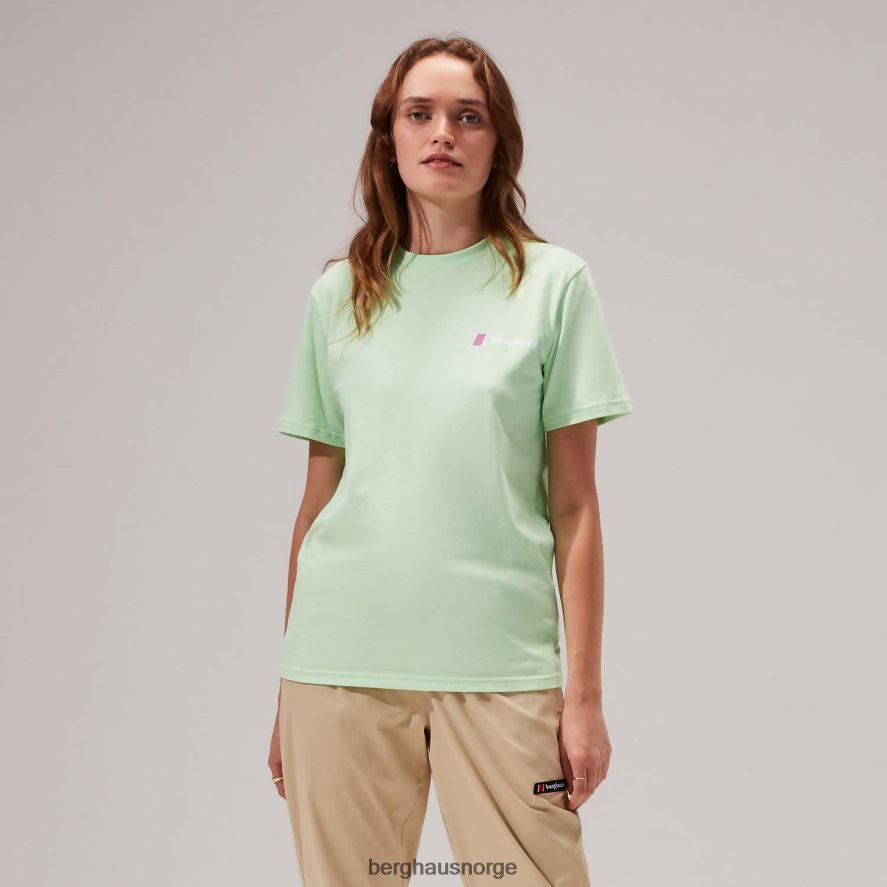 skyline lhotse kortermet t-skjorte Berghaus kvinner lysegrønn F262D6500 klær
