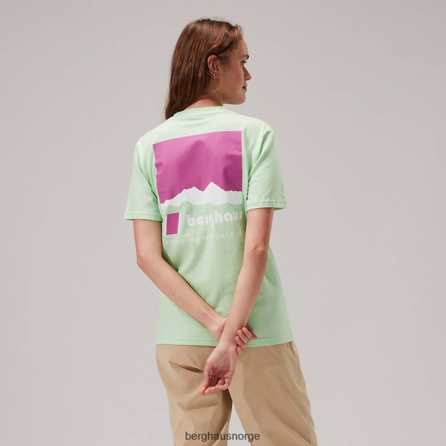 skyline lhotse kortermet t-skjorte Berghaus kvinner lysegrønn F262D6500 klær