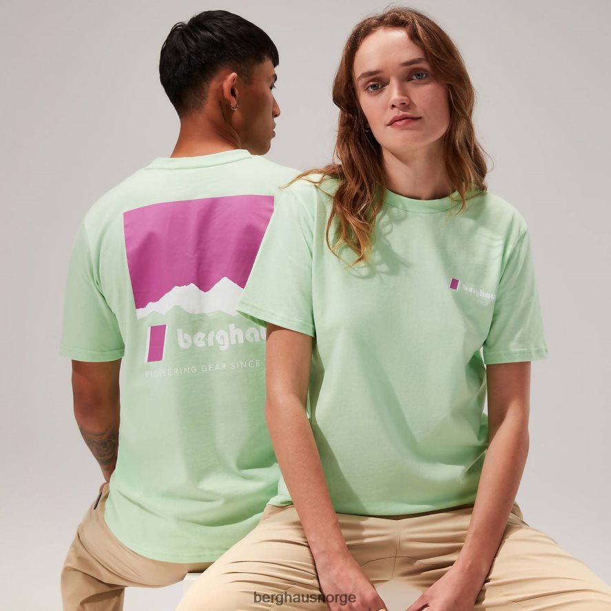 skyline lhotse kortermet t-skjorte Berghaus kvinner lysegrønn F262D6500 klær