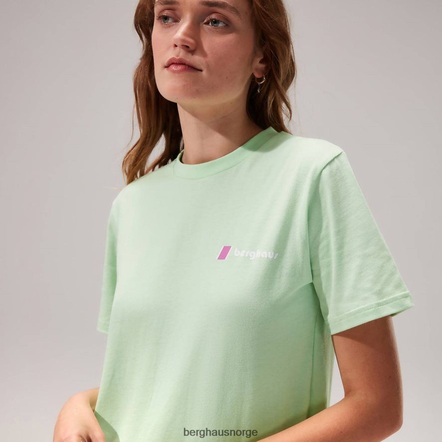 skyline lhotse kortermet t-skjorte Berghaus kvinner lysegrønn F262D6500 klær