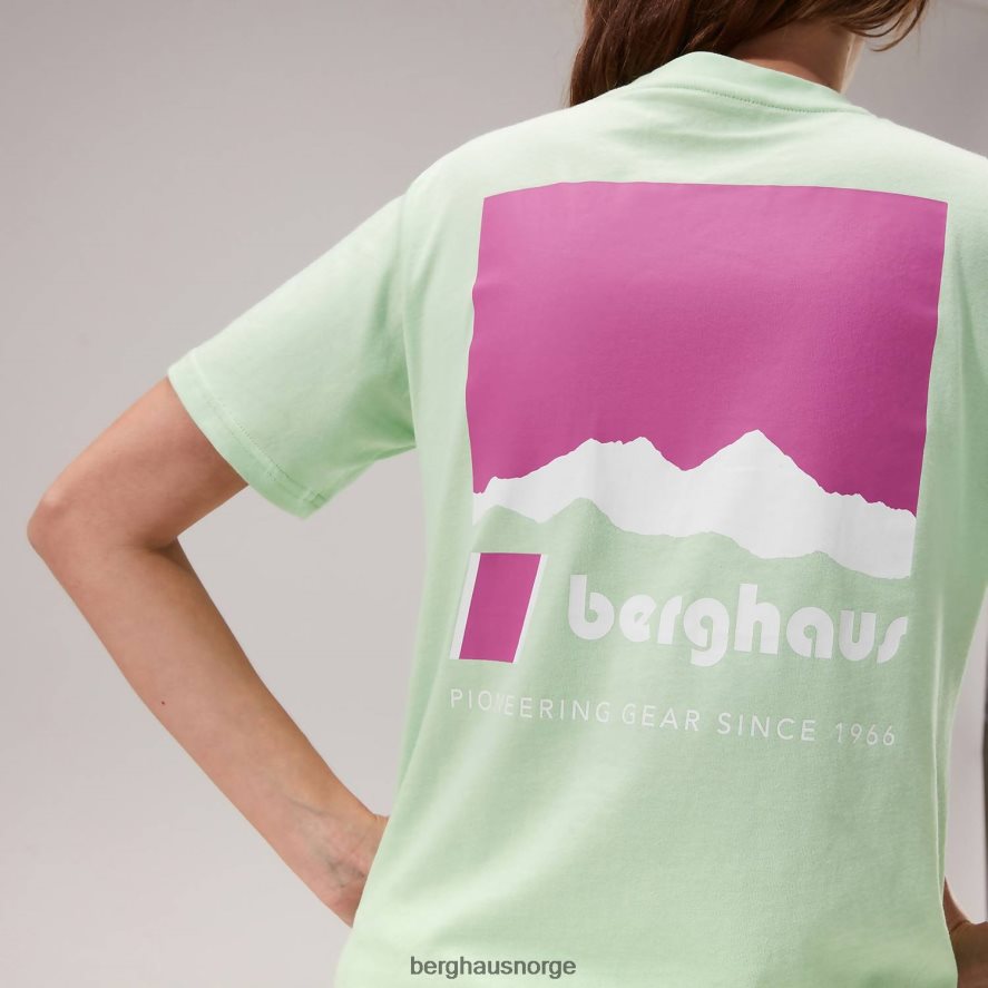 skyline lhotse kortermet t-skjorte Berghaus kvinner lysegrønn F262D6500 klær