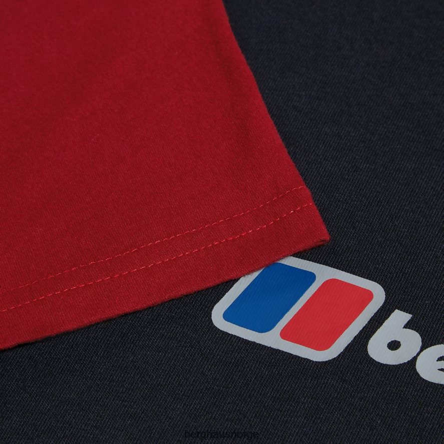 urban crop kortermet t-skjorte Berghaus kvinner jet black/syrah/rose dawn F262D6467 klær