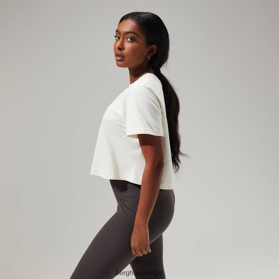 urban crop kortermet t-skjorte Berghaus kvinner kokosnøttmelk F262D6468 klær
