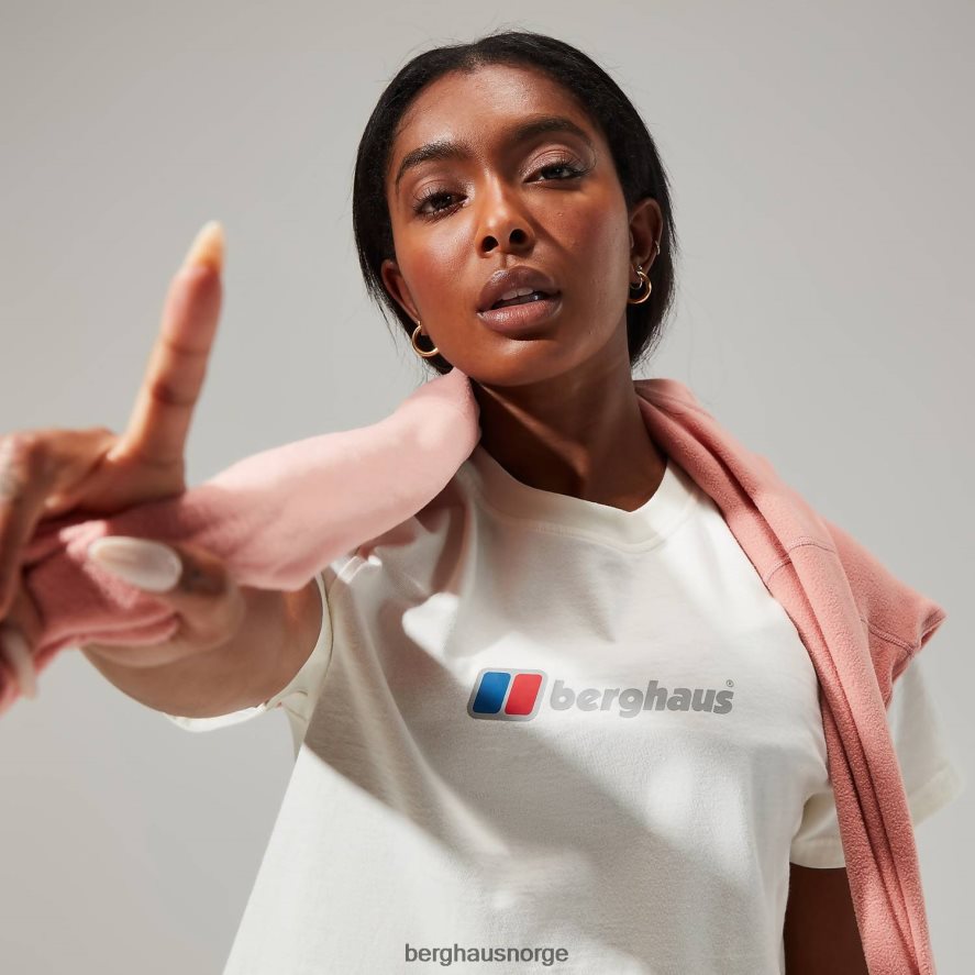 urban crop kortermet t-skjorte Berghaus kvinner kokosnøttmelk F262D6468 klær