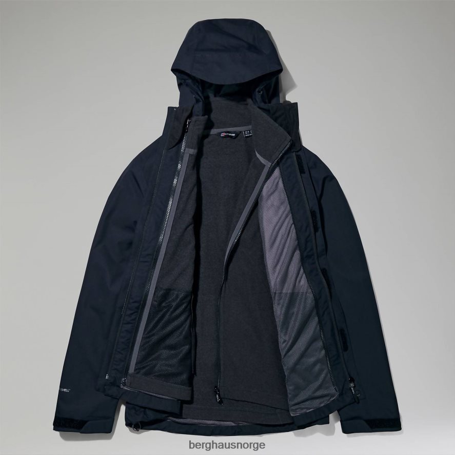 elara gemini 3-i-1 jakke Berghaus kvinner svart F262D6304 klær