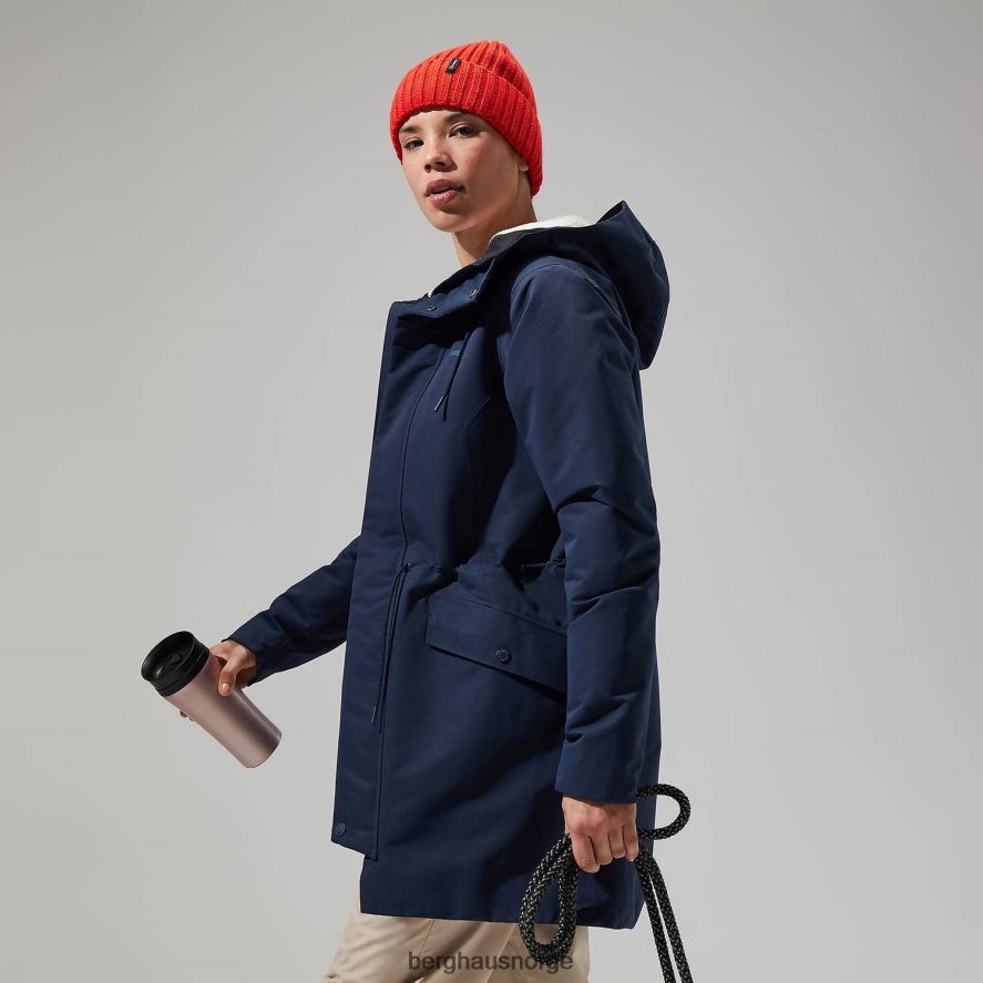 foxghyll parkas med hette Berghaus kvinner skumring/bein hvit F262D6315 klær