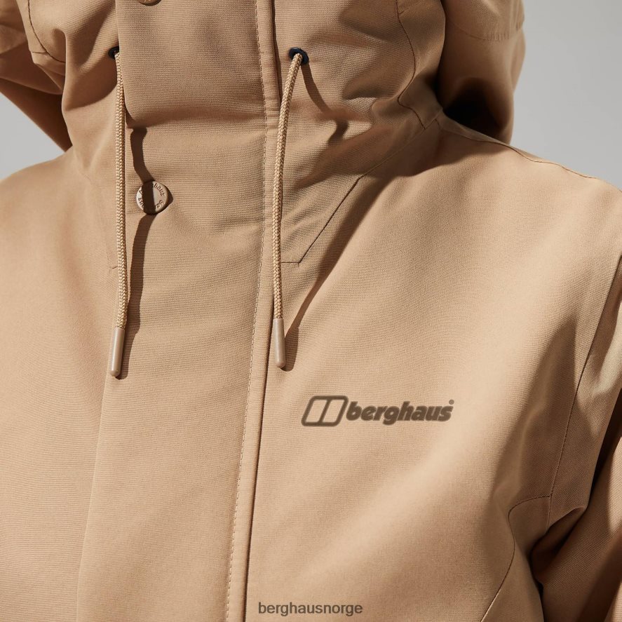 foxghyll parkas med hette Berghaus kvinner tare/bein hvit F262D6314 klær