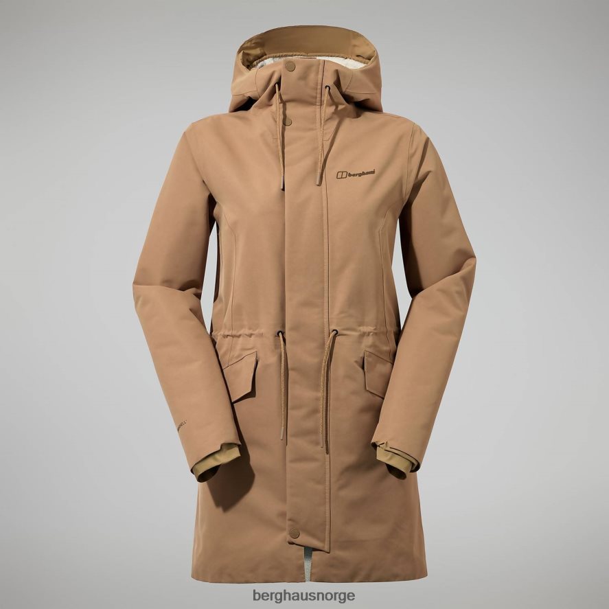 foxghyll parkas med hette Berghaus kvinner tare/bein hvit F262D6314 klær
