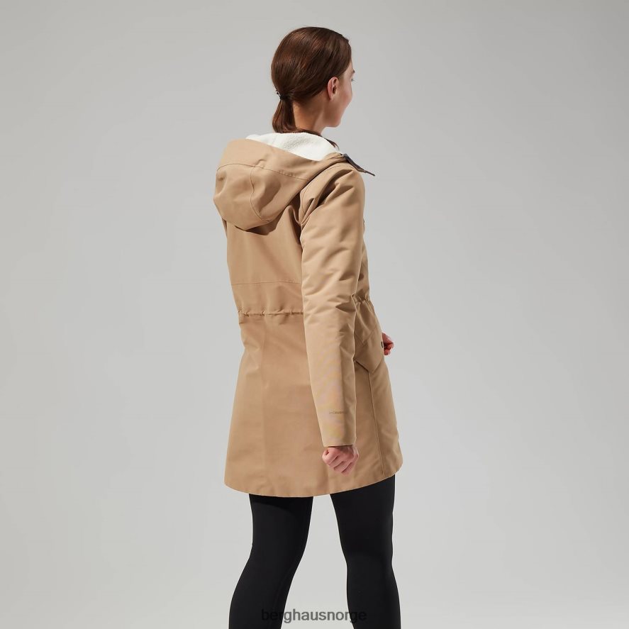 foxghyll parkas med hette Berghaus kvinner tare/bein hvit F262D6314 klær