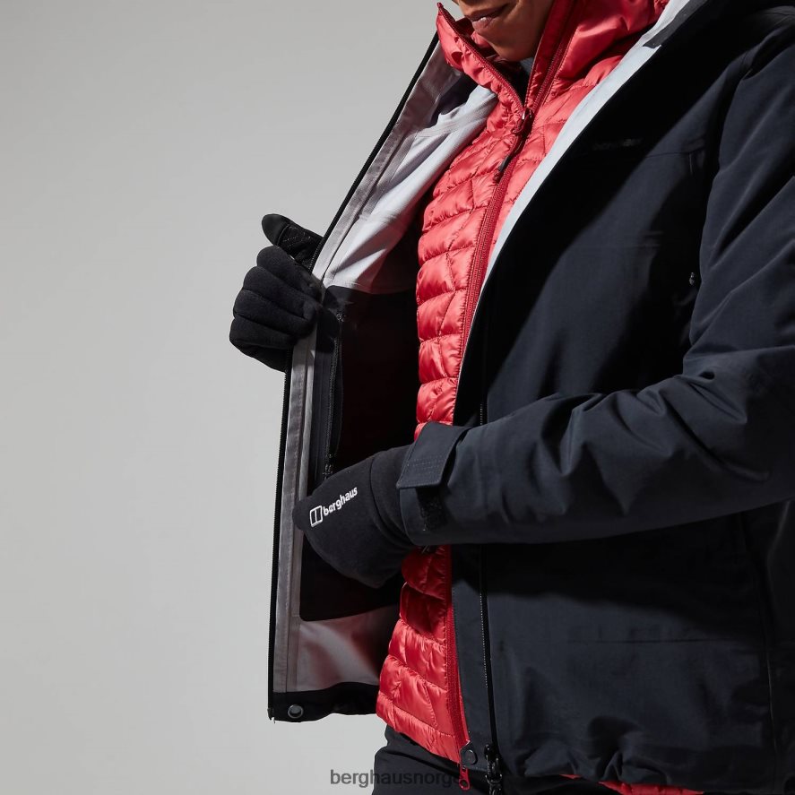highland storm 3l vanntett jakke Berghaus kvinner kulsvart F262D6329 klær