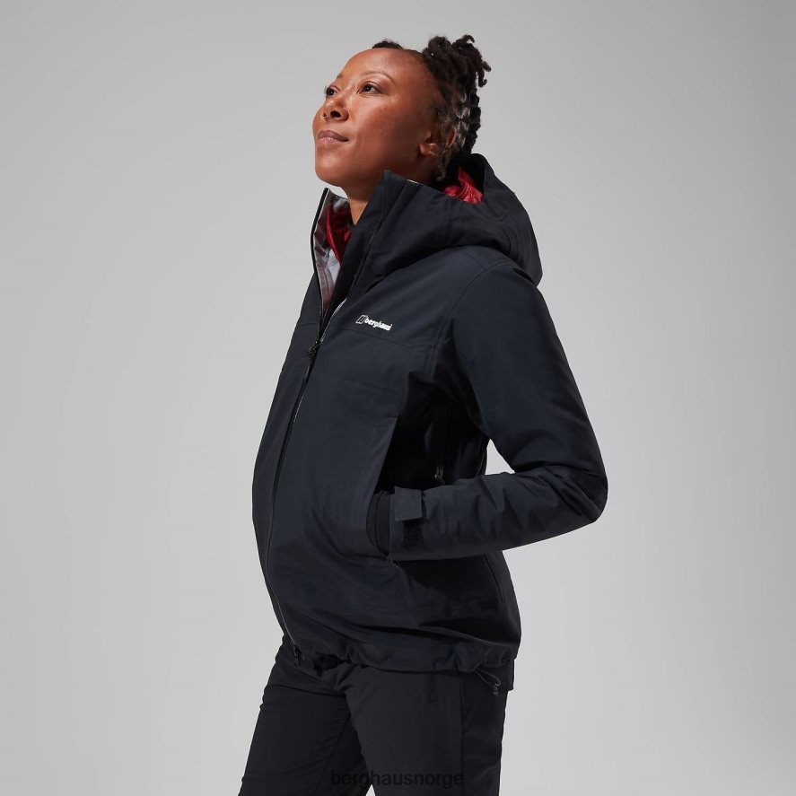 highland storm 3l vanntett jakke Berghaus kvinner kulsvart F262D6329 klær