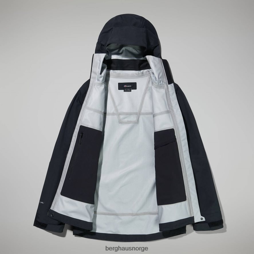 highland storm 3l vanntett jakke Berghaus kvinner kulsvart F262D6329 klær
