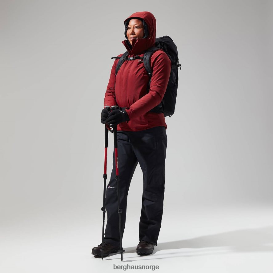 hillwalker jakke interaktiv Berghaus kvinner mørkerød F262D6332 klær