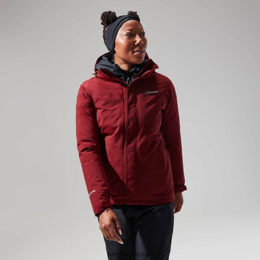hillwalker jakke interaktiv Berghaus kvinner mørkerød F262D6332 klær