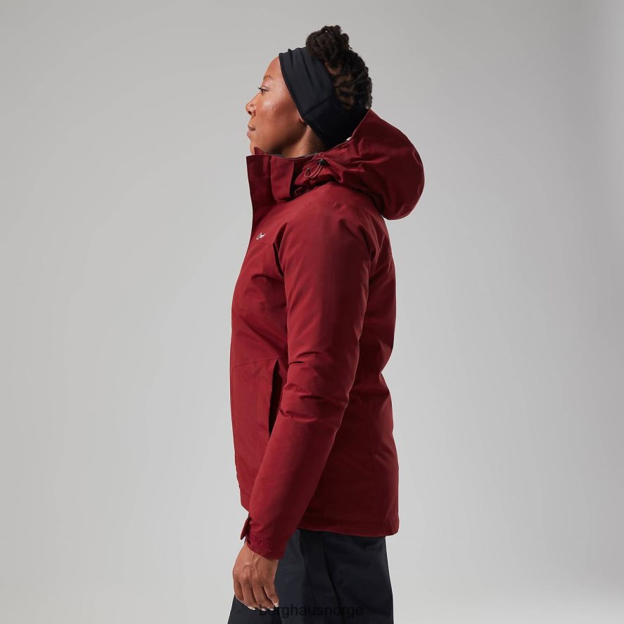 hillwalker jakke interaktiv Berghaus kvinner mørkerød F262D6332 klær