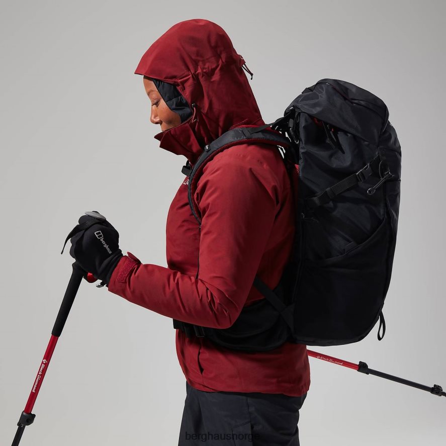 hillwalker jakke interaktiv Berghaus kvinner mørkerød F262D6332 klær