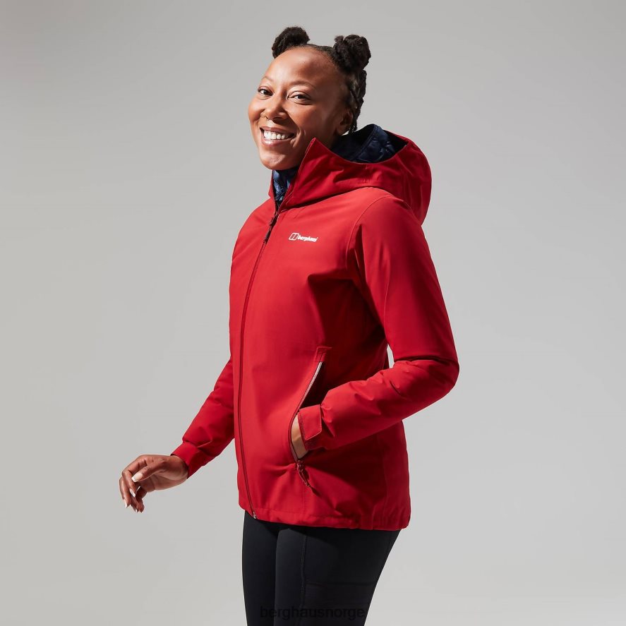 mehan ventilert jakke Berghaus kvinner mørkerød F262D6352 klær