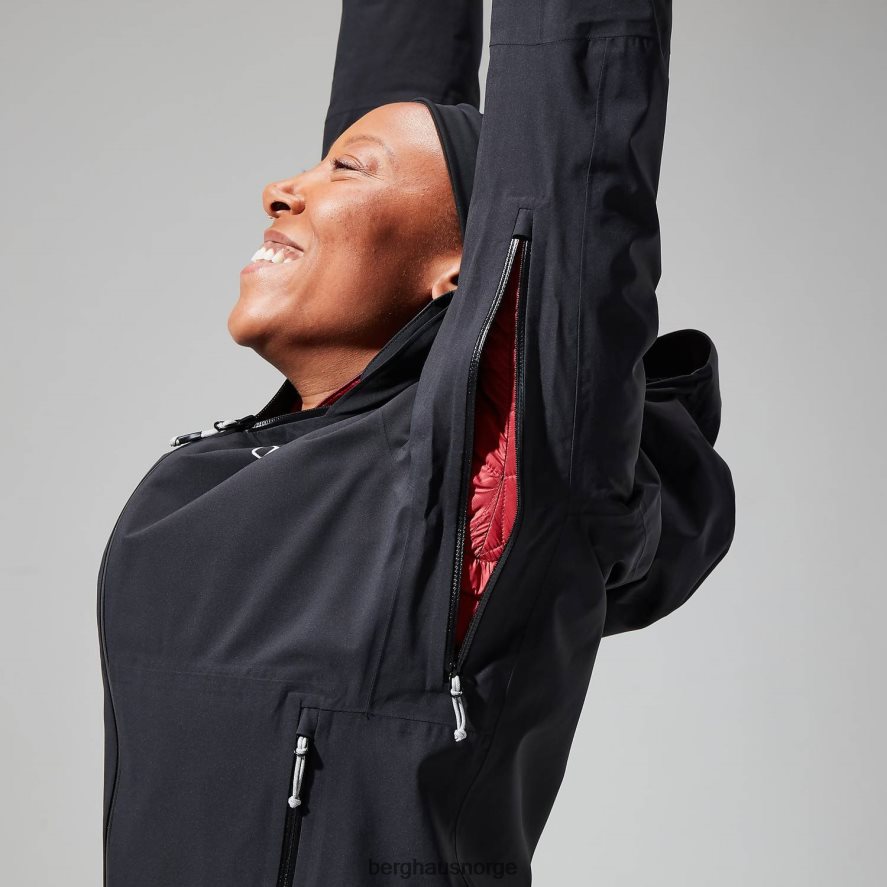 mehan ventilert jakke Berghaus kvinner svart F262D6345 klær