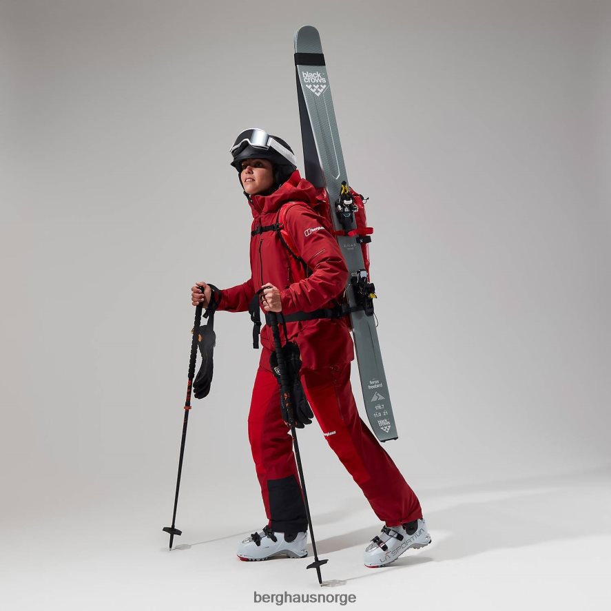 mtn arete descend gtx jakke Berghaus kvinner rød F262D6339 klær