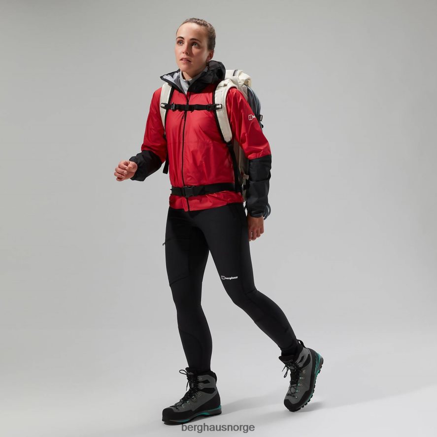mtn guide hyper lt jakke Berghaus kvinner rød svart F262D6346 klær