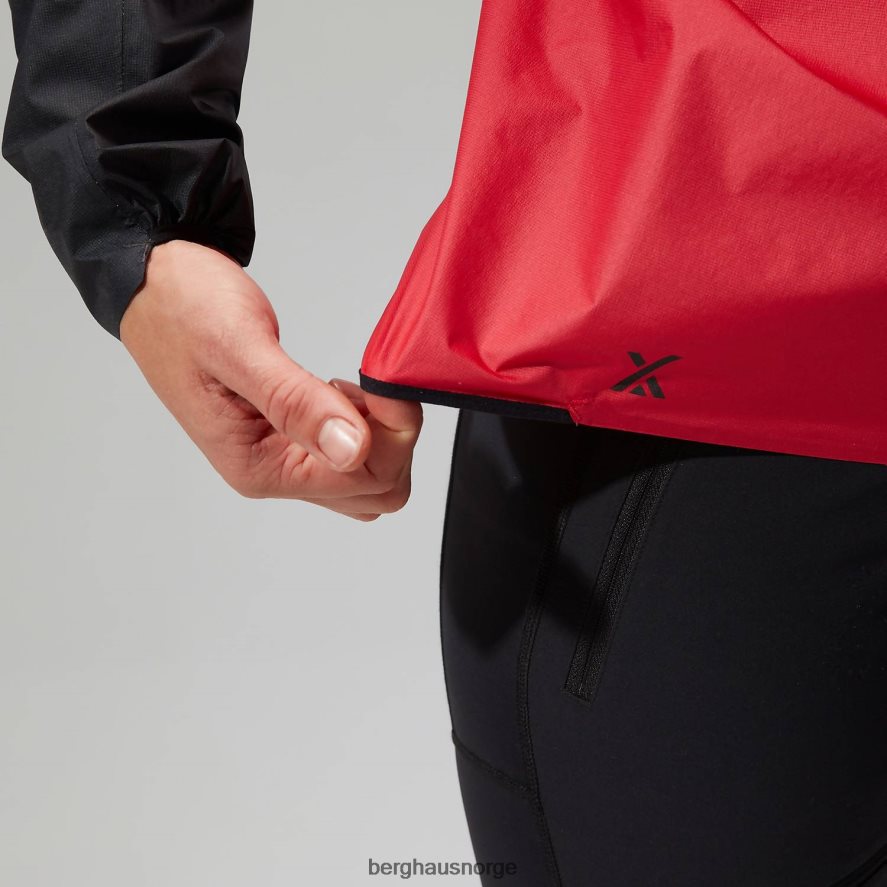 mtn guide hyper lt jakke Berghaus kvinner rød svart F262D6346 klær