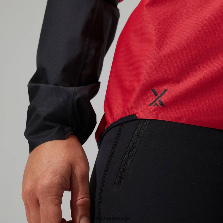 mtn guide hyper lt jakke Berghaus kvinner rød svart F262D6346 klær