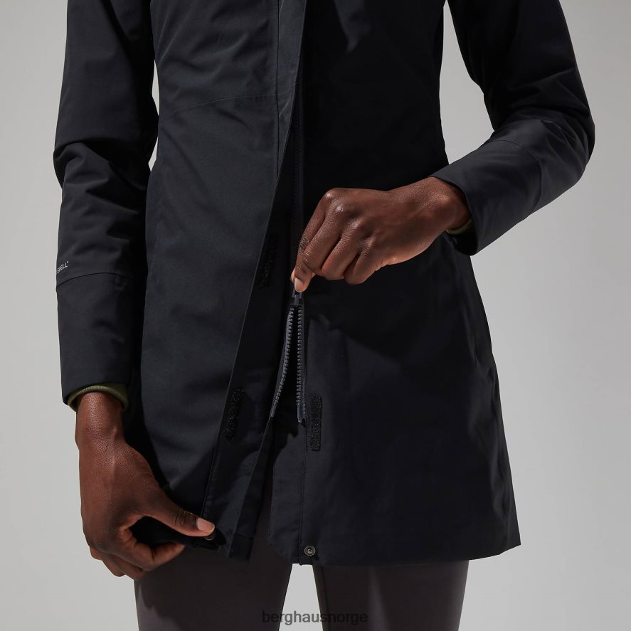 omeara lang jakke Berghaus kvinner svart F262D6327 klær