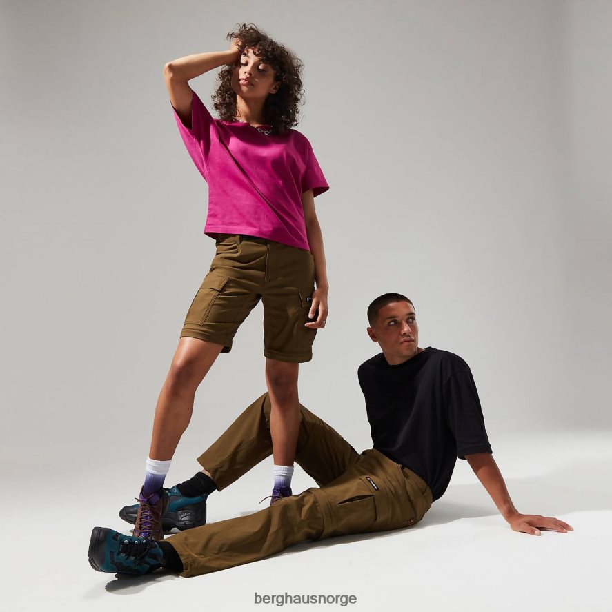 dolpa zip off cargo bukse Berghaus menn mørk grønn F262D6262 klær